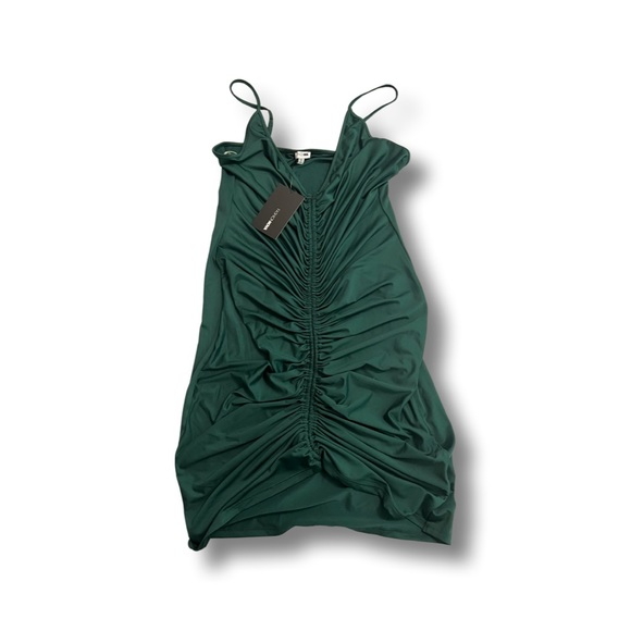 Shanghai Ruched Dress - Emerald Green (NWT) - Picture 2 of 3